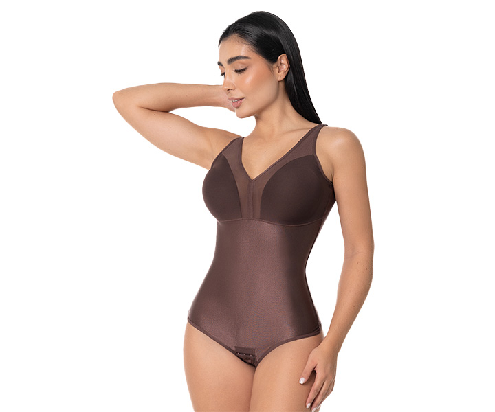 shapewear bodysuit invisible Ref. Amapola Women’s chocolate
 - 346